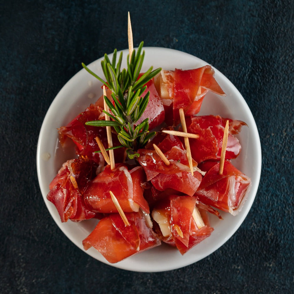 PINCHOS DE JAMÓN CRUDO Y QUESO DE OVEJA 120g