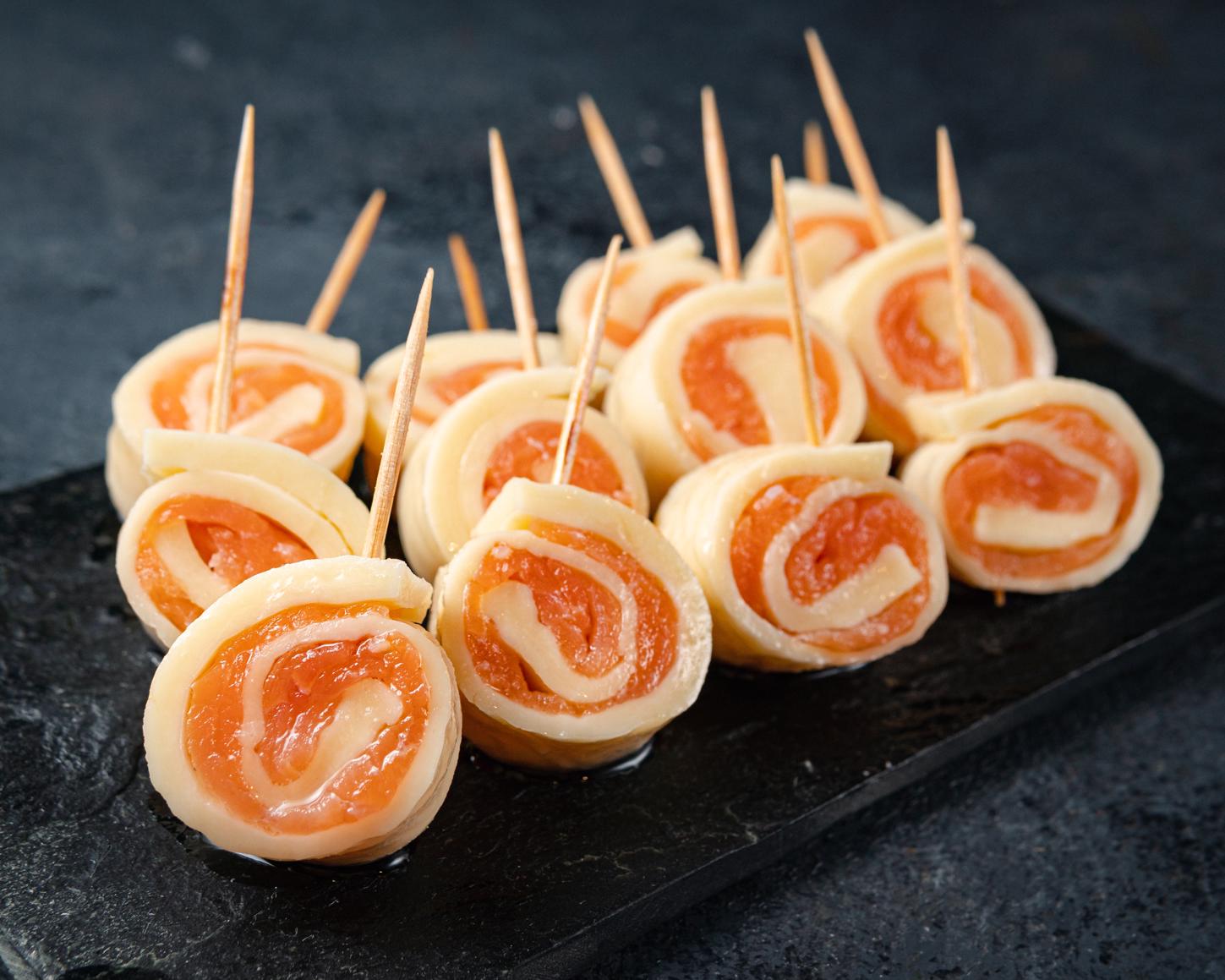 SFOGLIAS CON SALMÓN AHUMADO 150g