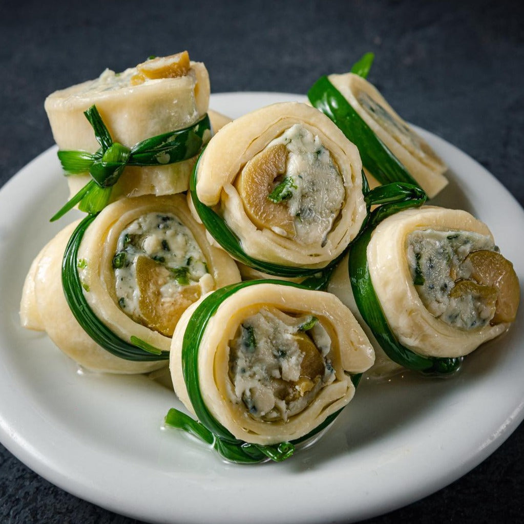 SFOGLIAS CON QUESO AZUL Y ACEITUNAS 150g