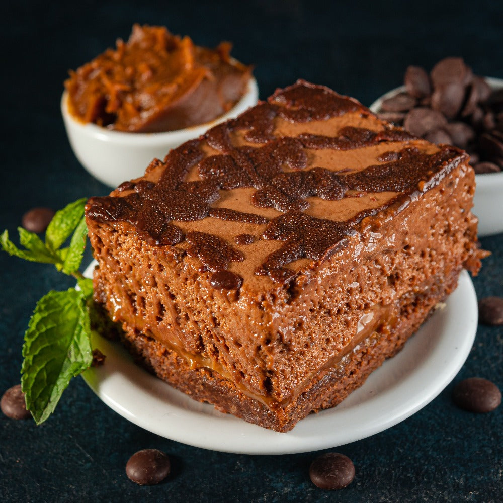 TORTA DE BROWNIE Y MOUSSE DE CHOCOLATE